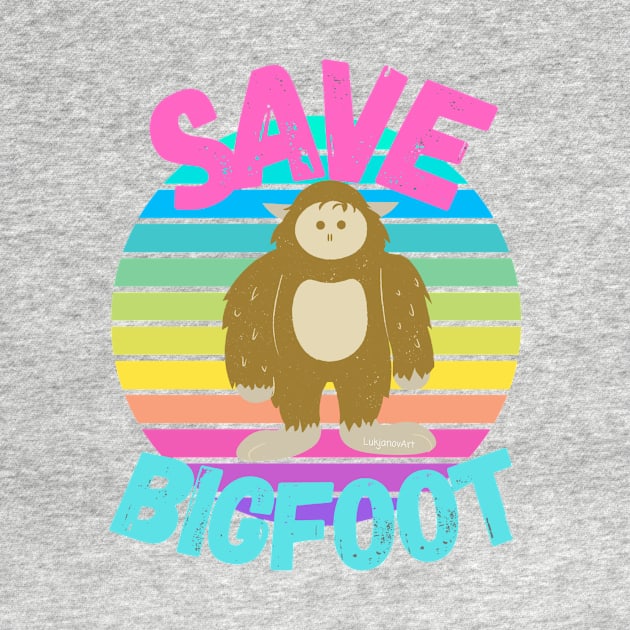 Multicoloured Save Bigfoot by LukjanovArt